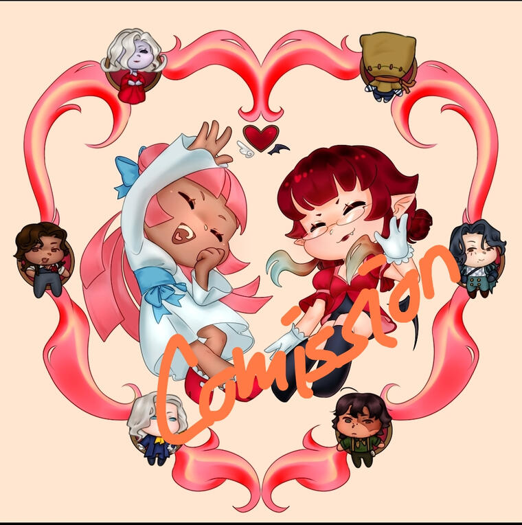 Chibi Duo OC art for Sunny Riya